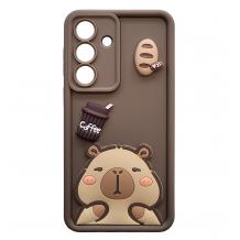 Силиконов 3D case Samsung Galaxy S25 FE capybara / Капибара