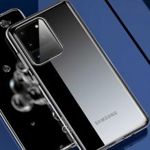 Луксозен силиконов гръб USAMS Janz Series за Samsung Galaxy S20 Ultra - прозрачен 