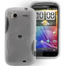 Силиконов калъф ТПУ S Style за HTC Sensation / XE - прозрачен