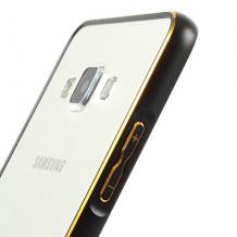 Метален бъмпер / Bumper за Samsung Galaxy E7 / Samsung E7 - черен