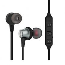Стерео Bluetooth / Wireless слушалки BOROFONE BE11 /sport/ - черни със сребристо