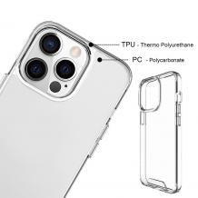 Луксозен силиконов калъф / кейс / Crystal Hybrid Case TPU за Xiaomi Redmi Note 14 - прозрачен