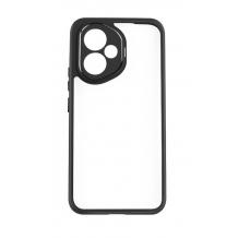 Луксозен твърд гръб / кейс / Protective Case за Honor 400 5G - прозрачен / черна рамка