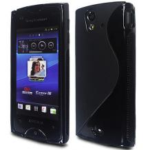 Силиконов калъф TPU S ''style'' за Sony Ericsson Xperia Ray-черен