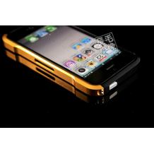 Луксозен метален Bumper за Apple iPhone 5/5G - черно / златисто