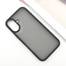Луксозен гръб / кейс / X-Level Frosted Sand Series за Apple iPhone 16 Plus (6.7) - черен