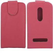 Кожен калъф Flip тефтер за Nokia Asha 210 - розов