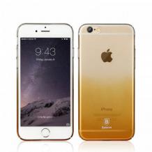 Твърд гръб / капак / Baseus Gradient Case за Apple iPhone 6 / 6S - жълт - прозрачен / преливащ