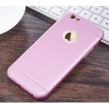 Луксозен алуминиев бъмпер с твърд гръб Magic Skin за Apple iPhone 6 / iPhone 6S - розов