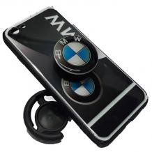 Луксозен твърд гръб 3in1 с Popsocket за Samsung Galaxy S8 G950 - черен / BMW 