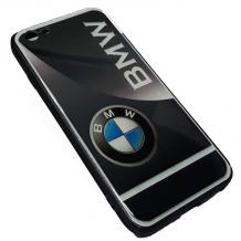 Луксозен твърд гръб 3in1 с Popsocket за Huawei P20 Lite - черен / BMW