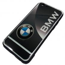 Луксозен твърд гръб 3in1 с Popsocket за Samsung Galaxy A6 2018 - черен / BMW