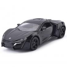 Метална кола с отварящи се врати капаци светлини и звуци Fast & Furious 7 Lykan Hypersport 1:24