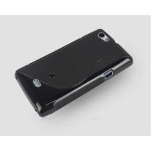 Силиконов калъф TPU ''S'' Style за Sony Xperia Miro ST23i - черен
