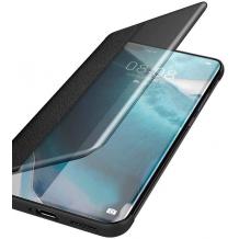 Луксозен активен калъф Smart View Cover за Huawei P40 Pro - черен