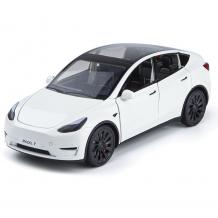 Метална кола с отварящи се врати светлини и звуци Tesla Model Y - 1:24