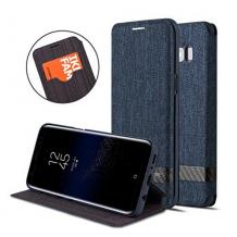 Луксозен кожен калъф Flip тефтер със стойка G-Case Funky за Samsung Galaxy Note 8 N950 - син