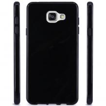 Силиконов гръб / калъф / TPU за Samsung Galaxy A3 2016 A310 - черен / гланц