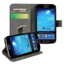 Кожен калъф Flip тефтер със стойка за Samsung Galaxy S4 mini i9190 / Samsung S4 mini i9195 / i9192 - Бухал