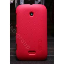 Луксозен заден предпазен твърд гръб Nillkin Grid за Nokia Lumia 510 - червен