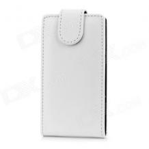 Кожен калъф Flip тефтер за Samsung Galaxy Note 3 N9000 / Samsug Note 3 N9005 - бял