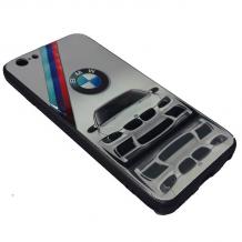 Луксозен твърд гръб 3in1 с Popsocket за Samsung Galaxy S8 G950 - бял / BMW