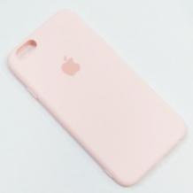 Силиконов калъф / гръб / TPU за Apple iPhone SE2 2020 - светло розов / лого