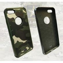Твърд гръб със силиконов кант за Apple iPhone 6 / iPhone 6S -  камуфлаж / зелен