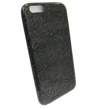 Силиконов калъф / гръб / TPU за Apple iPhone 6 / iPhone 6S - блестящ / черен