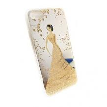 Луксозен гръб за Apple iPhone 7 - Princess / златист