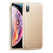 Силиконов калъф / гръб / TPU за Xiaomi Redmi 7A - златист / брокат