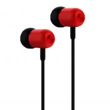 Универсални стерео слушалки XO-EP5 / Earphone 3.5mm - черно и червено