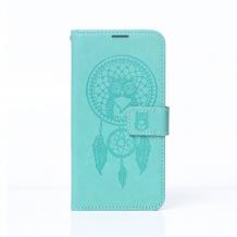 Кожен калъф Mezzo Book dreamcatcher със стойка за Samsung Galaxy A14 – мента