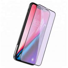 5D Full Cover Nano Anti-Shock Glass Screen Protector Apple iPhone X / iPhone XS / 5D извит скрийн протектор за Apple iPhone X / iPhone XS - черен