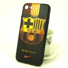 Луксозен твърд гръб за Apple iPhone 6 / iPhone 6S - цветен / FC Barcelona