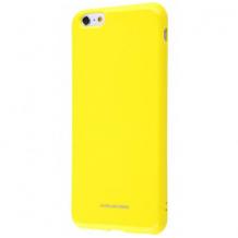 Силиконов калъф / гръб / Molan Cano Glossy Jelly Case за Apple iPhone 7 Plus / iPhone 8 Plus - жълт / гланц / брокат