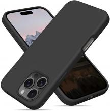 Силиконов калъф / кейс / Nano TPU за Apple iPhone 16 Pro (6.3) - черен гръб със защита за камерата