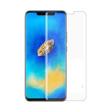 Удароустойчив извит скрийн протектор / 3D Full Cover Pet / за Samsung Galaxy S10 - прозрачен