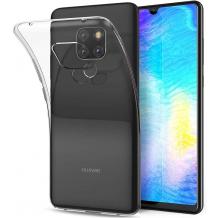 Силиконов калъф / гръб / TPU за Huawei Mate 20 - прозрачен