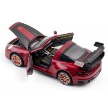 Метална кола Porsche 911 Targa 4S с отварящи се врати капаци светлини и звуци 1:32