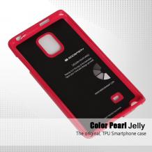 Луксозен силиконов гръб / калъф / TPU Mercury JELLY CASE Goospery за Samsung Galaxy Note Edge N915 - цикламен