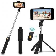 Селфи Стик Tripod K07 със Bluetooth / Bluetooth Tripod Selfie Stick K07 - черен