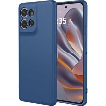 Силиконов калъф / кейс / Nano TPU за Motorola Moto G15 - син гръб със защита за камерата