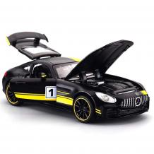 Метална кола с отварящи се врати капаци светлини и звуци Mercedes AMG GTR 1:24