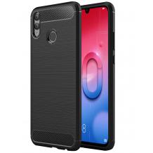 Силиконов калъф / гръб / TPU за Huawei P Smart 2019 - черен / carbon