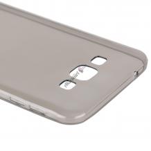 Ултра тънък силиконов калъф / гръб / TPU Ultra Thin за Samsung Galaxy J7 2016 J710 - прозрачен / сив