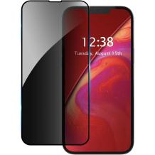 Privacy 5D full cover Tempered glass Full Glue screen protector Honor Magic8 Lite / Honor Magic 8 Lite / Извит стъклен скрийн протектор Privacy с лепило от вътрешната страна за Honor Magic8 Lite / Honor Magic 8 Lite / - черен / прозрачен