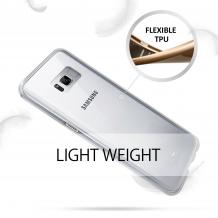 Луксозен силиконов калъф / кейс / TPU Mercury GOOSPERY Jelly Case за Samsung Galaxy S8 G950 - прозрачен