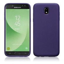 Силиконов калъф / гръб / TPU Gel Case за Samsung Galaxy J5 J530 2017 - тъмно син / мат