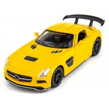 Метална кола с отварящи се врати капаци светлини и звуци Mercedes SLS AMG 1:32